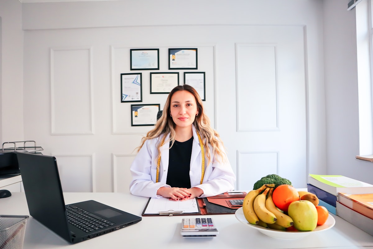 Nutritionist preparing wellness recommendations